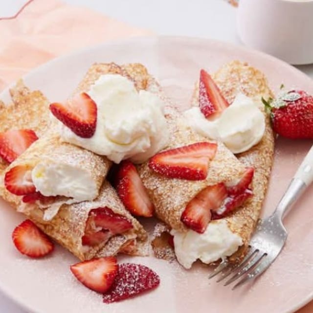 Sweet Strawberry & Cream Roti.