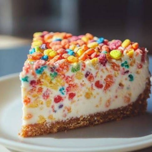 Fruity Pebbles Cheesecake.
