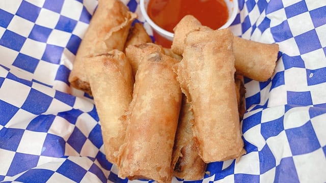 Crispy Crab Meat Rolls.