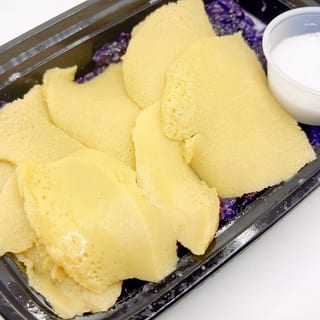 Ube Sticky Rice with Thai Custard