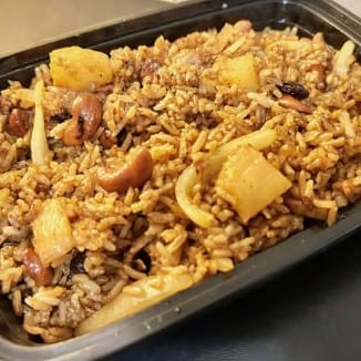 Vegan Pineapple Fried Rice.
