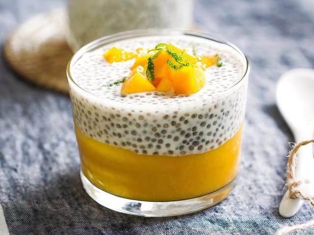 Mango Coconut Chia Pudding (Vegan)
