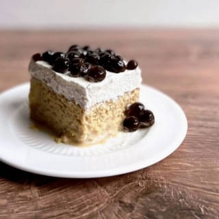 Milk Tea with Brown Sugar Boba Tres Leches