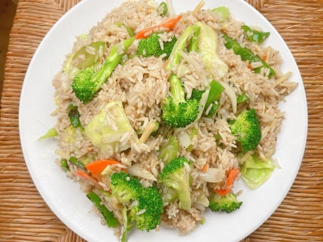 Vegan Mixed Vegetable Fried Rice