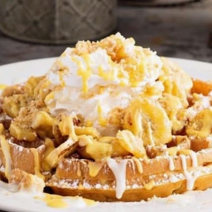 Banana Pudding Bliss Waffle.