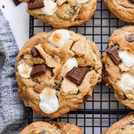 Campfire Chuck (S'mores) Cookies Jumbo Size 2 Pieces.