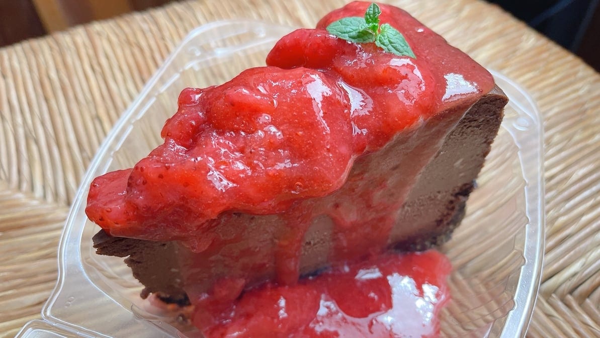 Strawberry Chocolate Cheesecake.