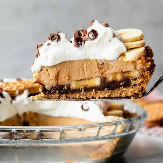 Chocolate Banana Cream Cake.