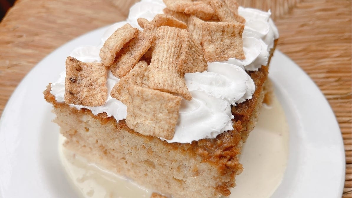 Cinnamon Toast Tres Leches Cake.